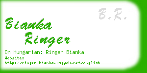 bianka ringer business card